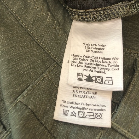 Eddie Bauer Green-Gray Travex Capri Pants - Size 10 - Picture 6 of 7